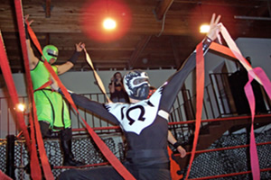Kid Omega, Great Tenchi and Kyu Ketsuki vs. Vennis DeMarco, Chris Colioni and Tommy Angels