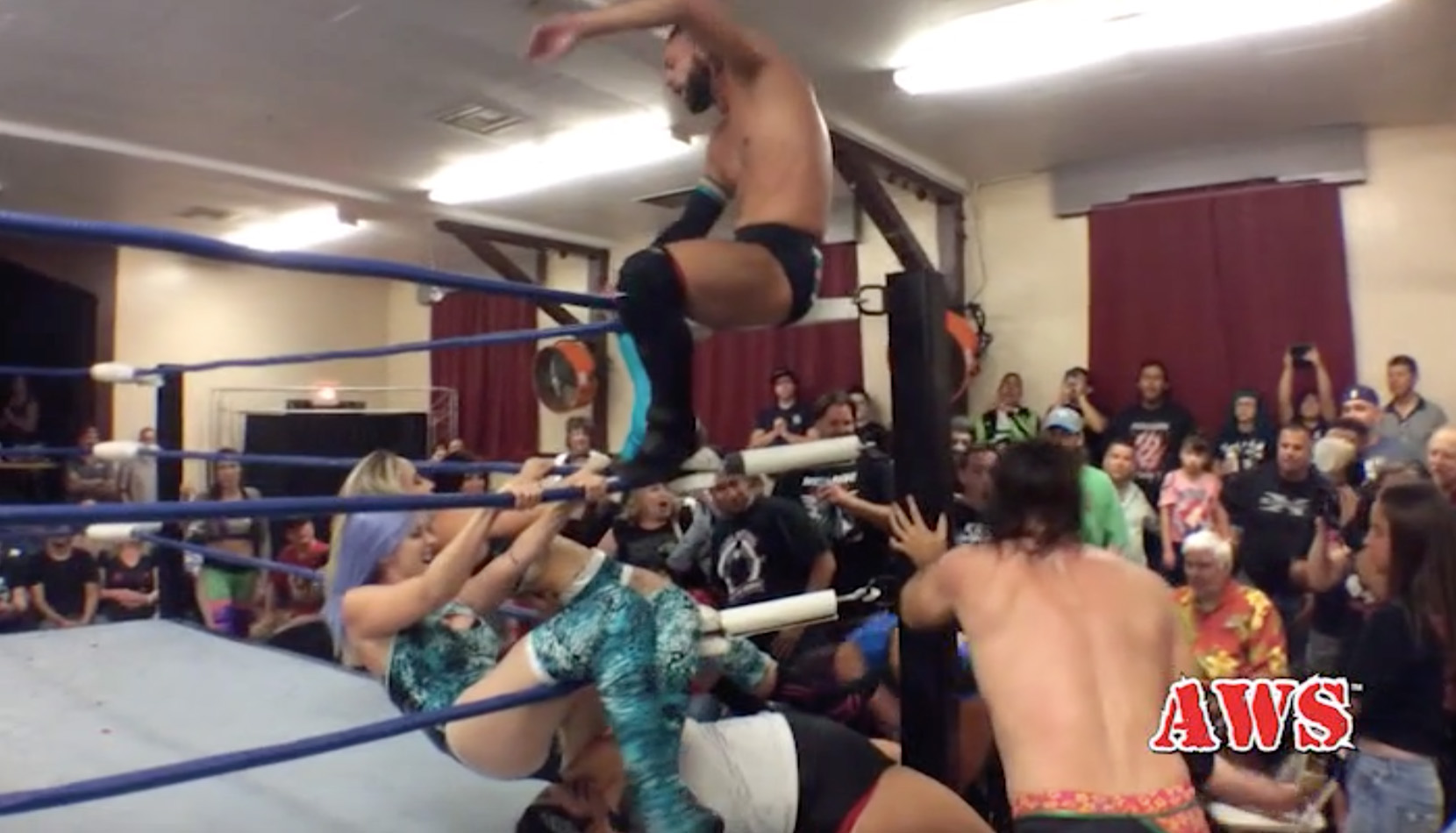 Heather Monroe, Laura James, Mercedes Martinez, Kylie Rae & Ruby Raze vs. Peter Avalon, Tyler Bateman, Andy Brown, Douglas James & Suede Thompson