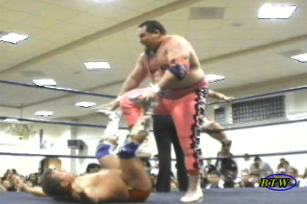 Honky Tonk Man and Jim Neidhart vs. L'Empereur and Shannon Ballard