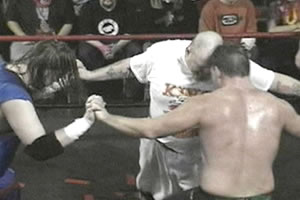 Chris Hero vs. Ian Rotten vs. Cash Flo