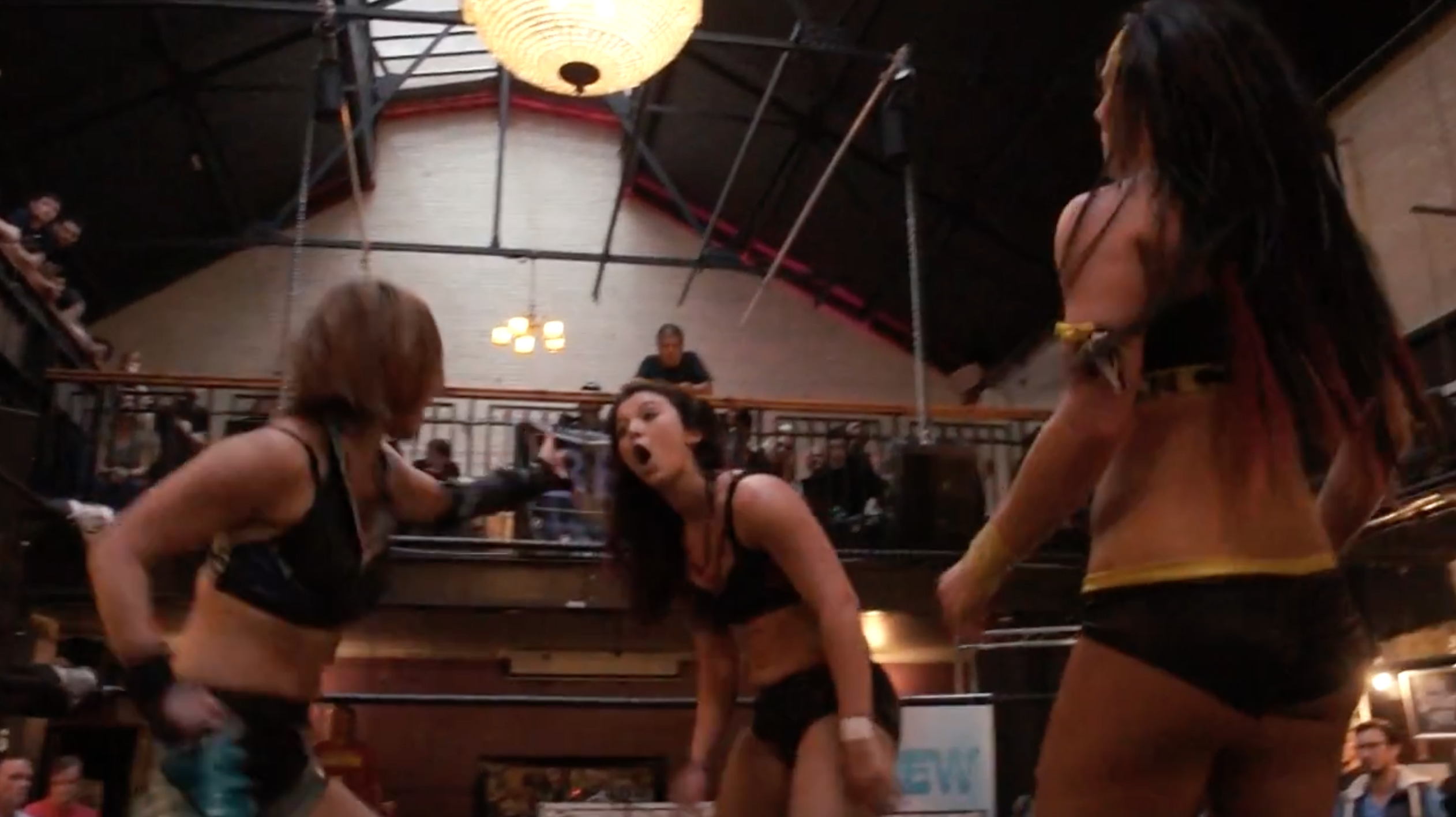Santana Garrett vs. Mayu Iwatani vs. Nixon Newell