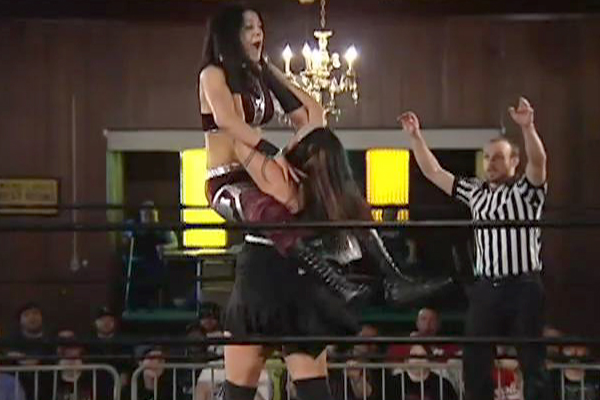 Mia Yim & Davina Rose vs. Melanie Cruise & Mena Libra