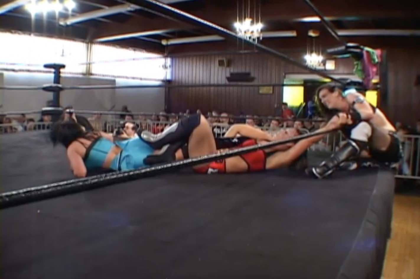 Cheerleader Melissa & Ayako Hamada vs. Madison Eagles & Sara Del Rey 
