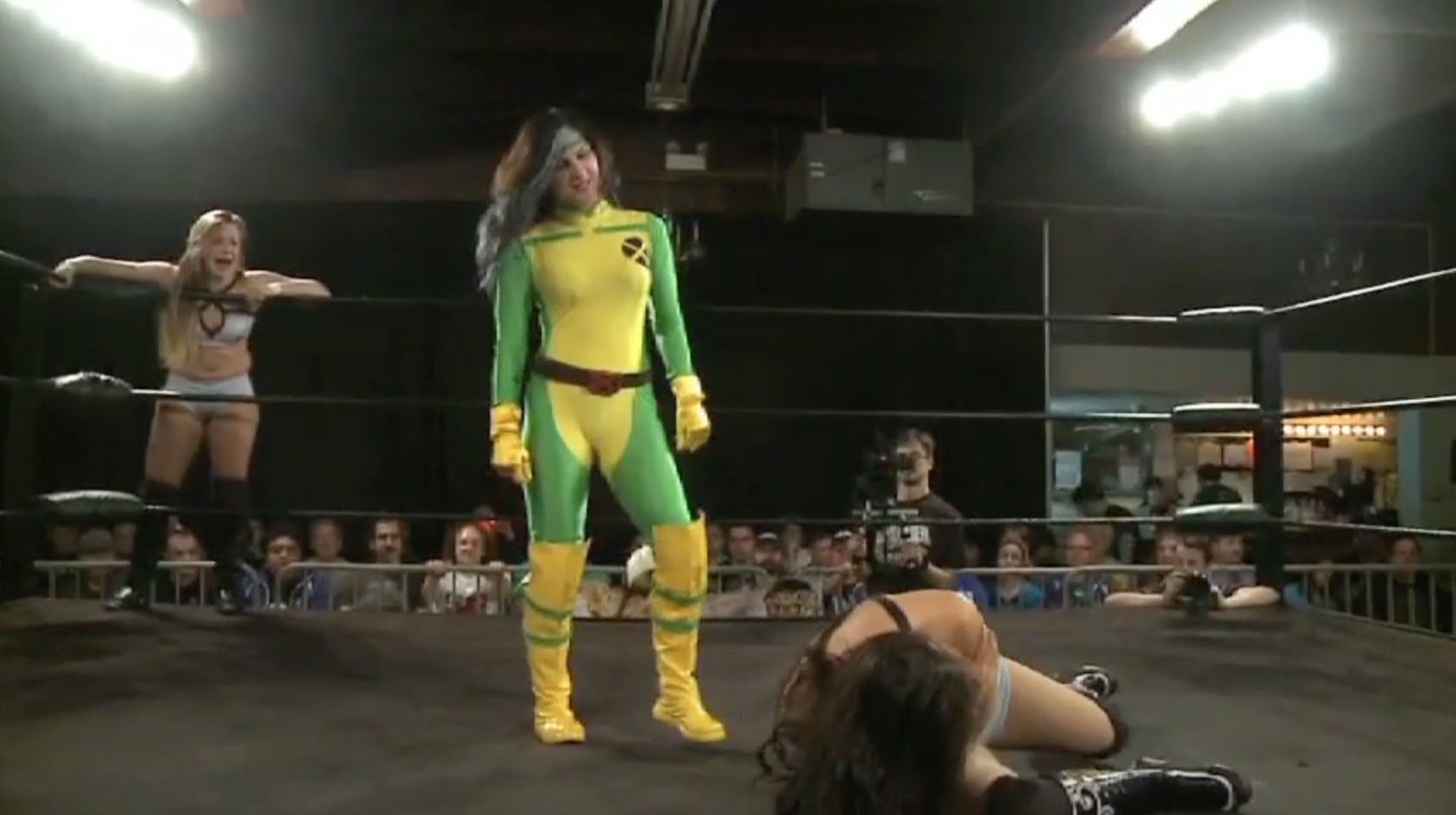 Cherry Bomb & Kimber Lee vs. Leva Bates & Veda Scott