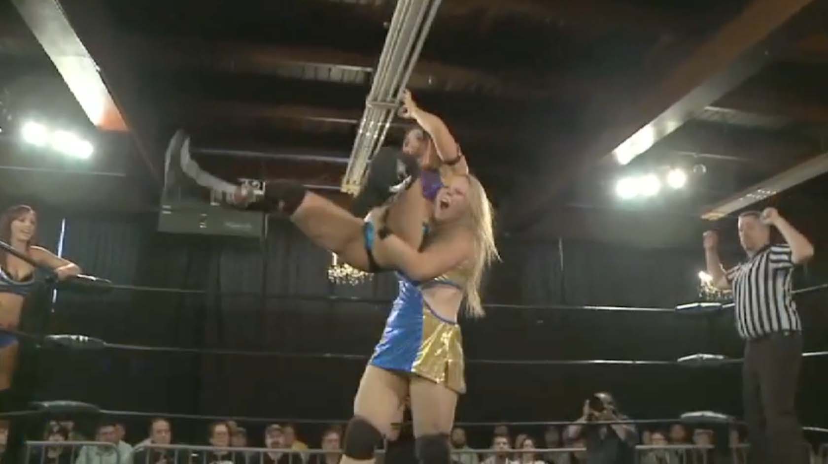 Cherry Bomb & Kimber Lee vs. Bambi Hall & KC Cassidy