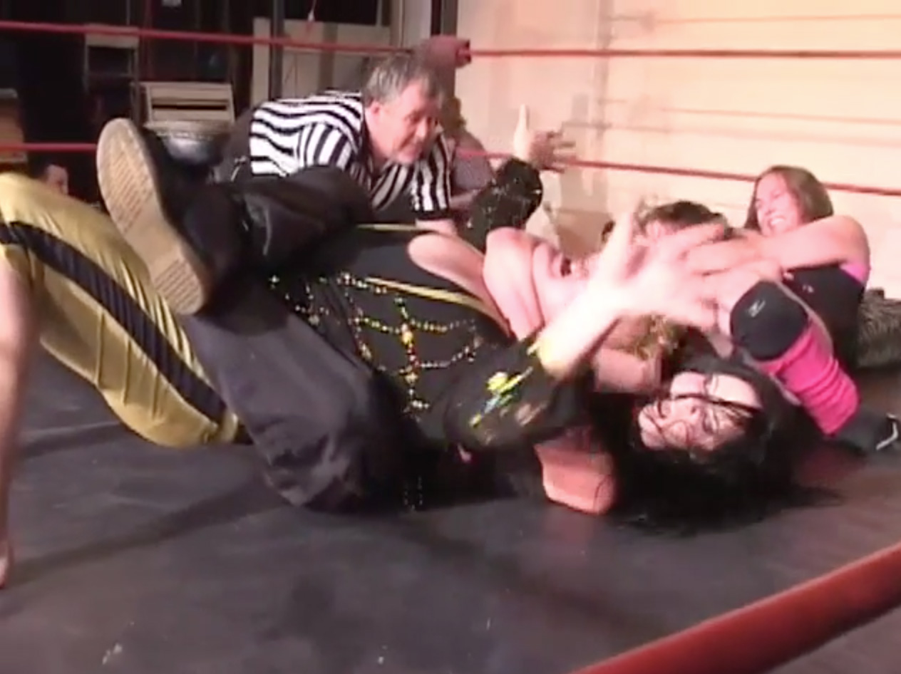 Annie Social & Roxie Cotton vs. Rick Cataldo & Sean Hanson