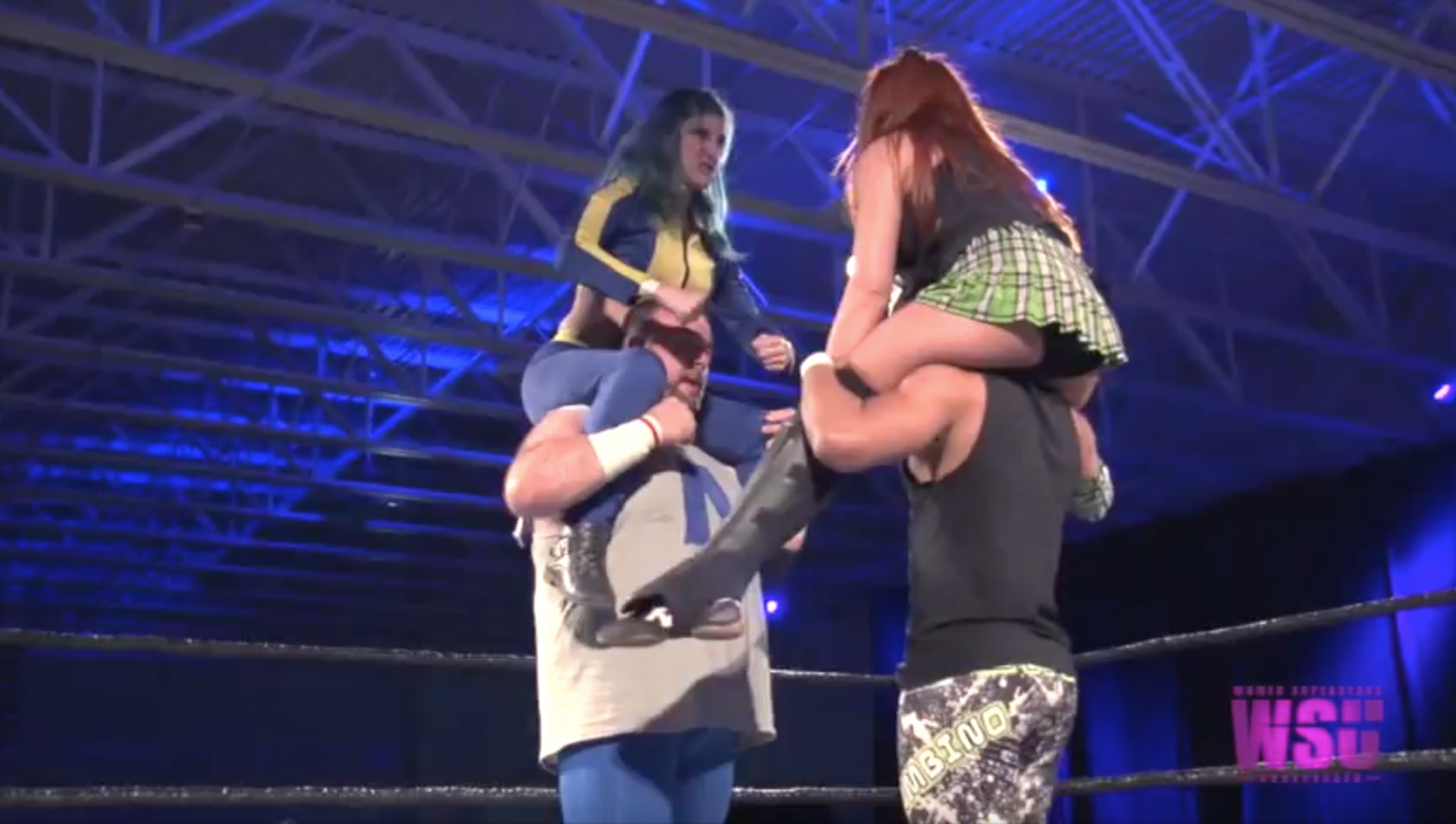 Leva Bates & Greg Excellent vs. Veda Scott & Jason Cade